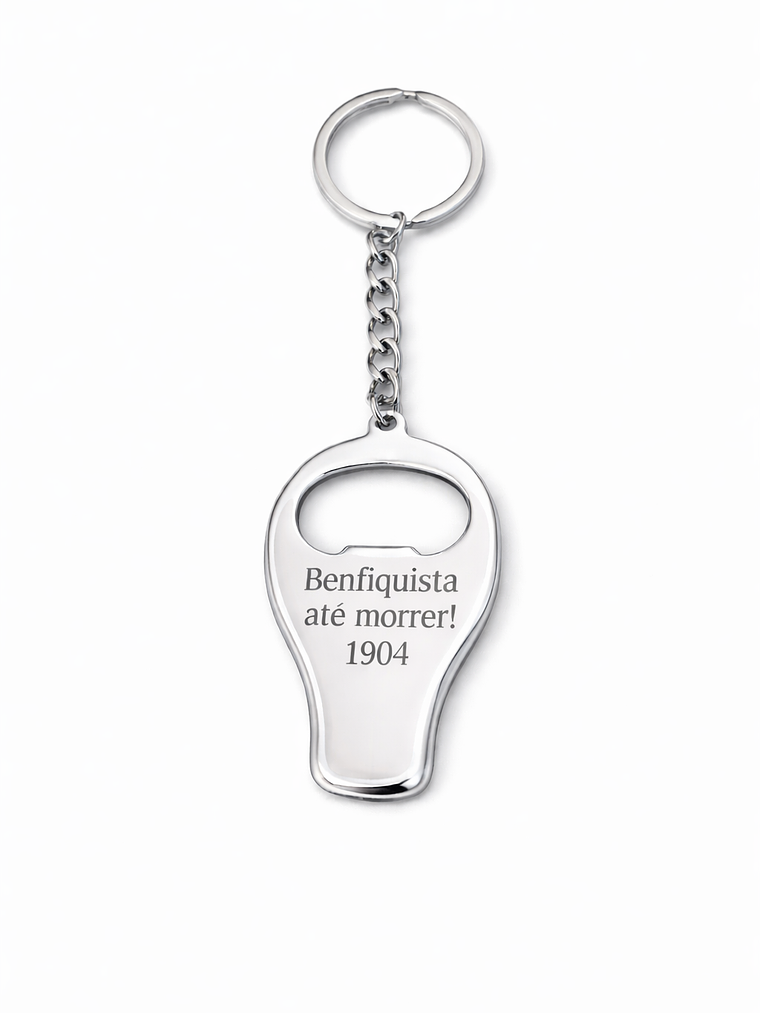 Porta-Chaves Abre-Caricas Personalizado em Aço Inoxidável – Gravação a Laser 2