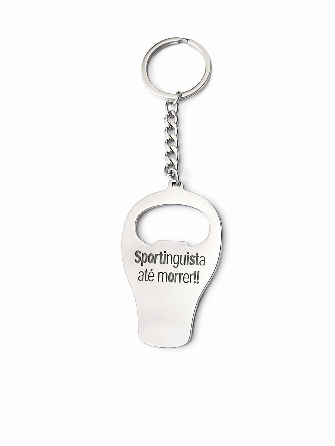Porta-Chaves Abre-Caricas Personalizado em Aço Inoxidável – Gravação a Laser 1
