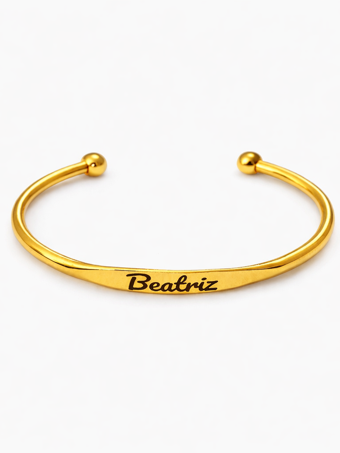Bracelete Aura Ajustável Personalizada em Aço Inoxidável (Dourada ou Prateada) 1