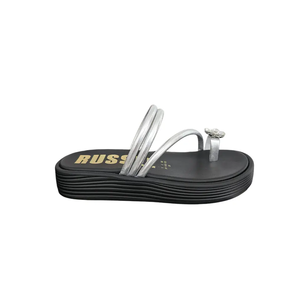 Chinelo Plataforma Preto FLO Russelmatos 1