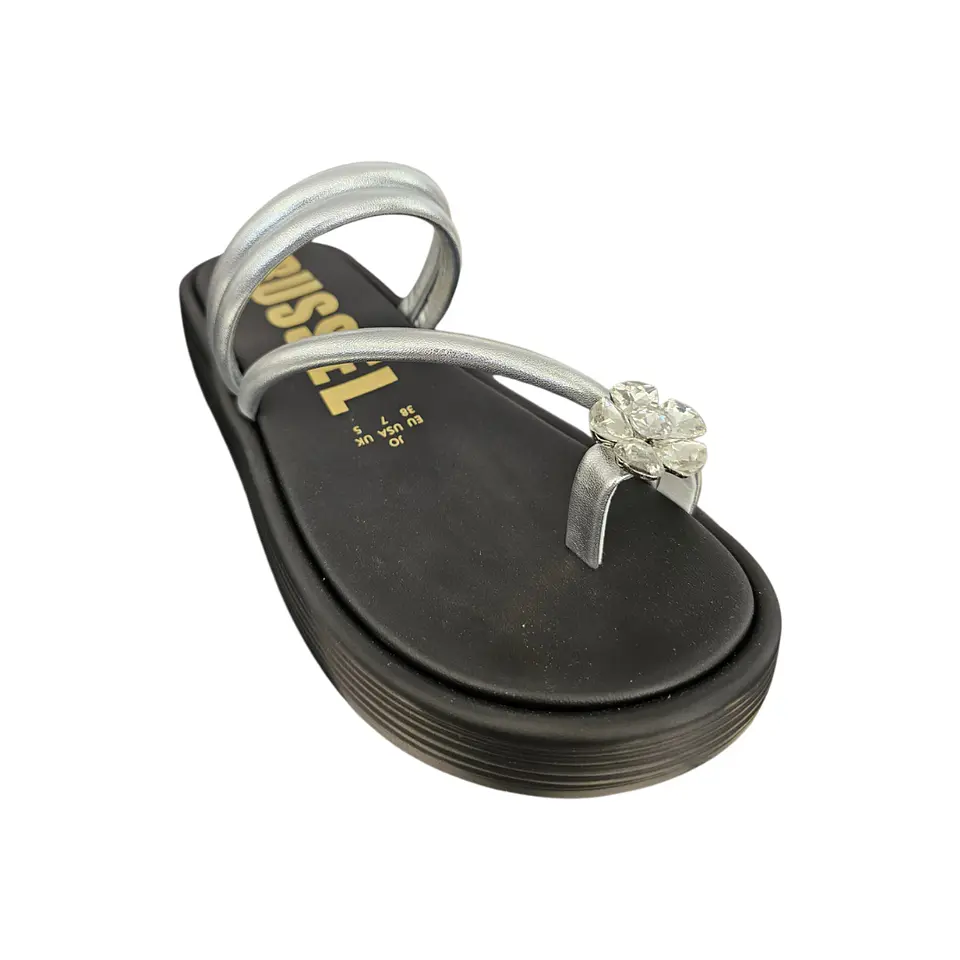Chinelo Plataforma Preto FLO Russelmatos 4
