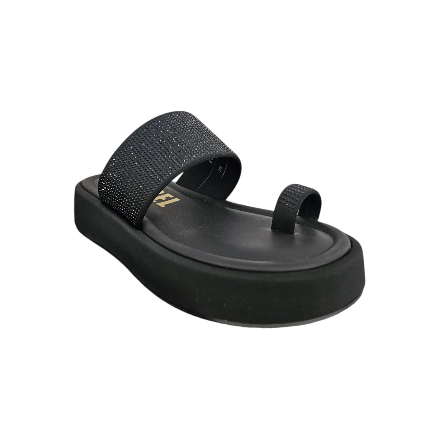 Chinelo Plataforma Preto CAROL Russelmatos 4