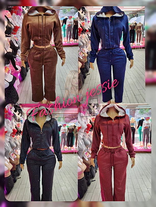 conjunto con brillos