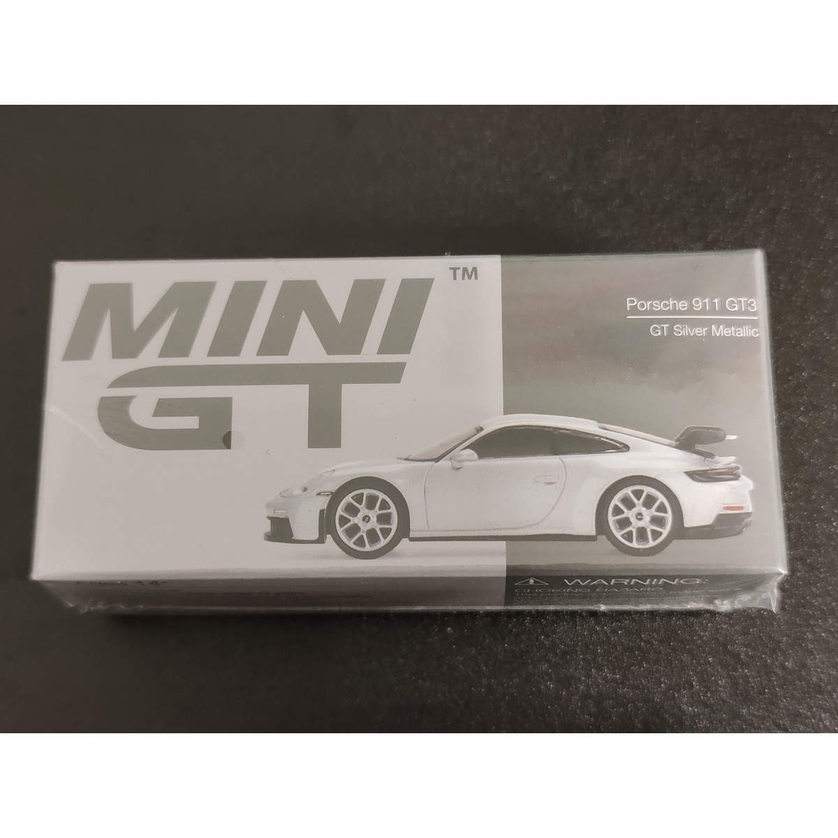 Mini GT Porsche 911 (992) GT3 GT Silver Metallic 1/64