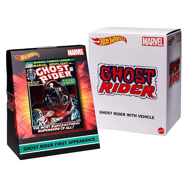 SDCC 2022 Hot Wheels MARVEL Ghost Rider Motorcycle & Figure Collectible (2022 SDCC exclusive)