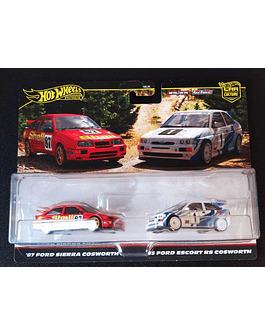 Hot Wheel Premium 2-pack - '87 Ford Sierra Cosworth + '93 Ford Escort RS Cosworth