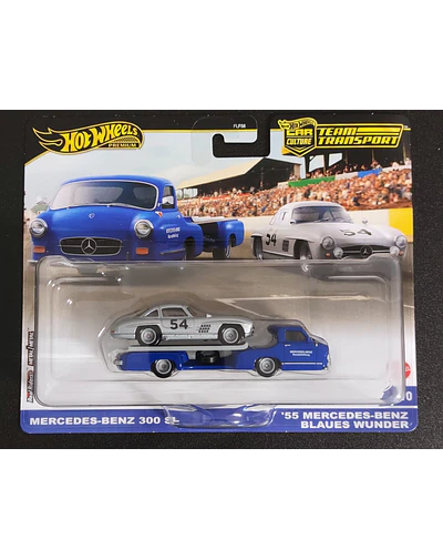 Hot Wheels Team Transport 70 - Mercedes - Benz 300 SL & Mercedes Blaues Wunder
