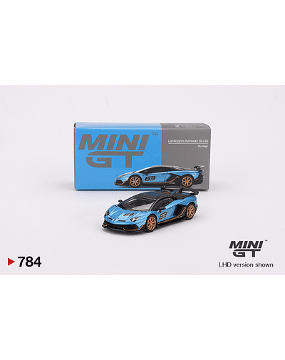 Mini GT 784 - Lamborghini Aventador SVJ 63 Blu Aegir 