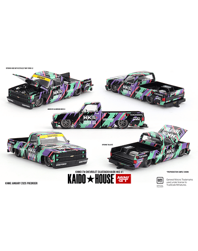 Mini GT x Kaido House 164 - Chevrolet Silverado KAIDO HKS V1