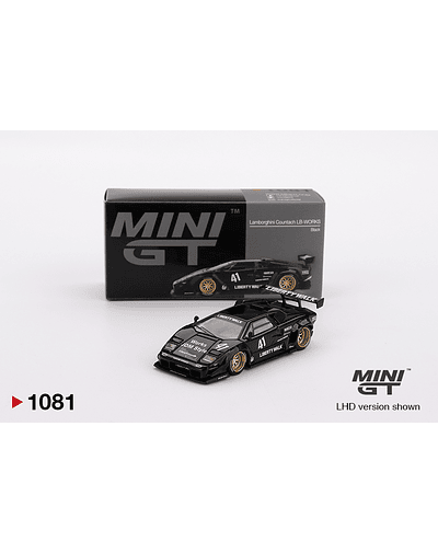Mini GT 1081 - Lamborghini Countach LB-WORKS Black - version BLISTER