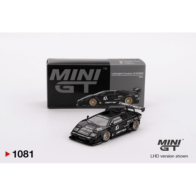 Mini GT 1081 - Lamborghini Countach LB-WORKS Black