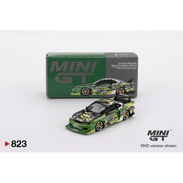 Mini GT 823 - Nissan LB-Super Silhouette S15 SILVIA #555 V2 2024 Formula Drift Japan