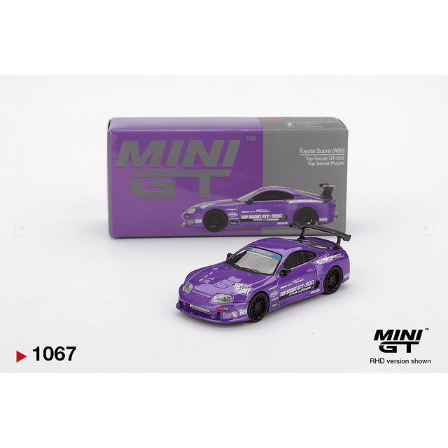 Mini GT 1067 - Toyota Supra (A80) Top Secret GT-300 Top Secret Purple