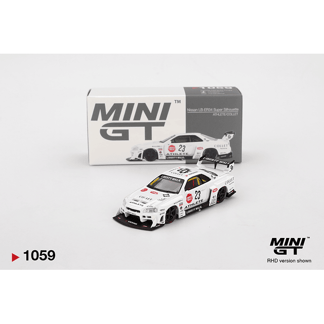 Mini GT 1059 - Nissan LB-ER34 Super Silhouette ATHLETE/COLLET