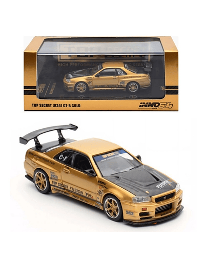 Inno 64 - Nissan Skyline (R34) GT-R Gold - Top Secret