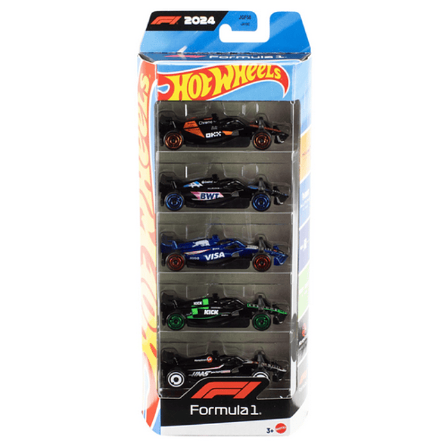 Hotwheels F1 Race Pack de 5 véhicules