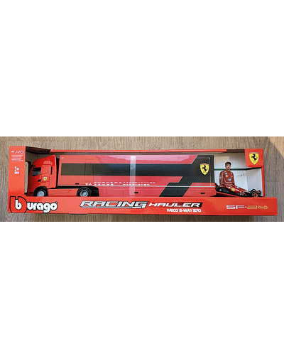 Team Transport Bburago 1/43 2024 Iveco S-way 570 Racing  + Ferrari SF-24