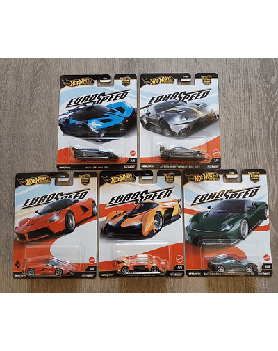 Hot Wheels Eurospeed - Set de 5 unités