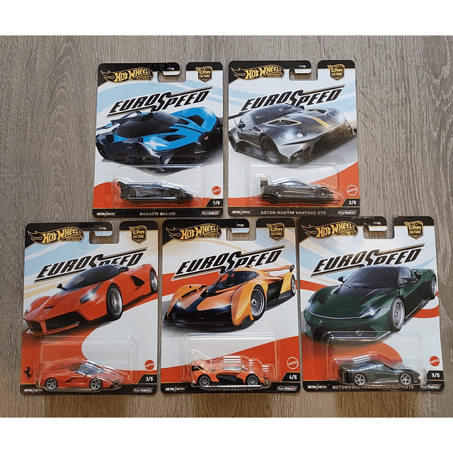 Hot Wheels Eurospeed - Set de 5 unités