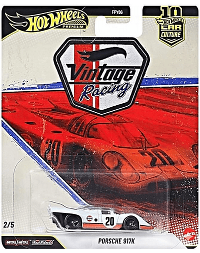 Précommande Août / Septembre 2026 - Hot Wheels Premium - Porsche 917K Gulf Car Culture Vintage Racing