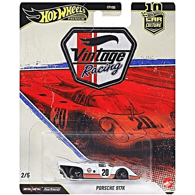 Précommande Août / Septembre 2026 - Hot Wheels Premium - Porsche 917K Gulf Car Culture Vintage Racing