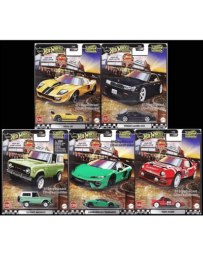 Hot Wheels Boulevard E 136-140 (5 unités)