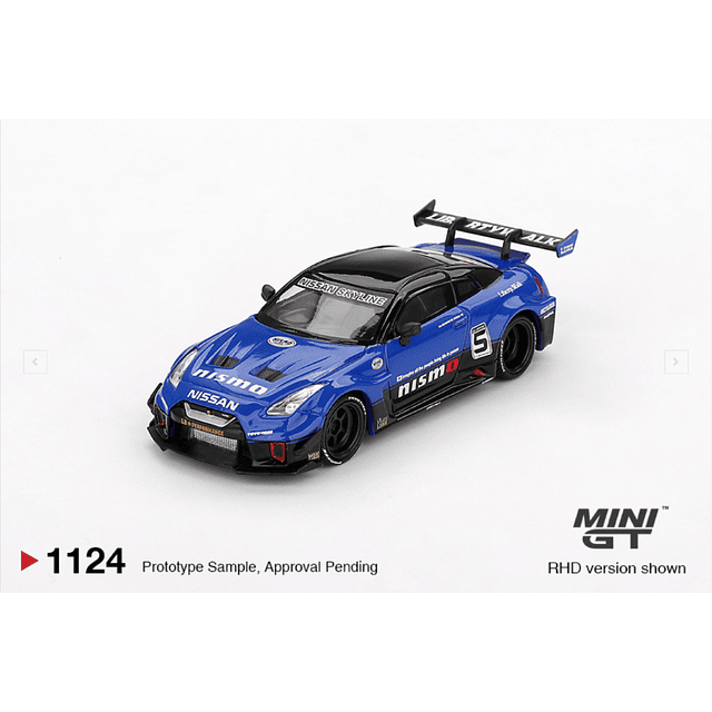 Mini GT 1124 - Nissan GTR R35 LB-Silhouette Works GT Blue 2025