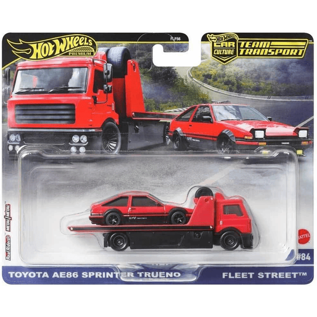Hot Whells Team Transport 84 (2026) Toyota AE86 Sprinter Trueno avec Fleet Street