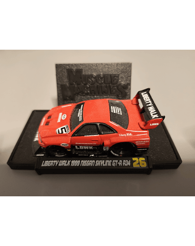  Maisto - Muscle Machines - Liberty Walk 1999 Nissan Skyline GT-R R34 Rouge