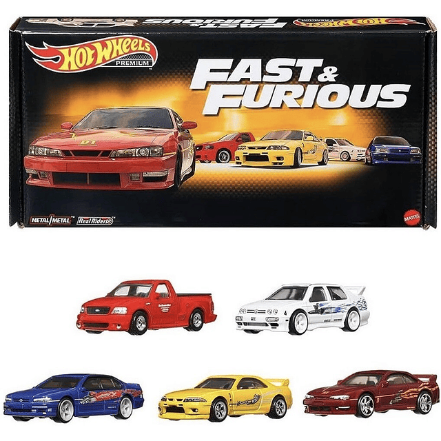 Hot Wheels Premium Fast and Furious : Bundle 5-pack - HKF08 - Amazon Exclusive