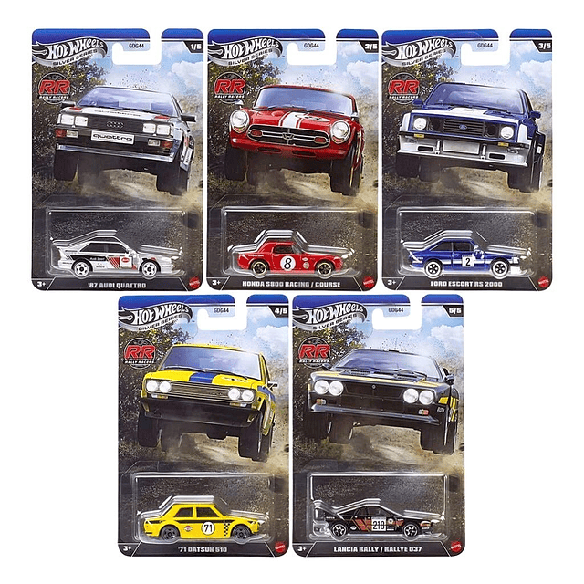 Hot Wheels basiques 2026 - Rally Racers (5 pièces)