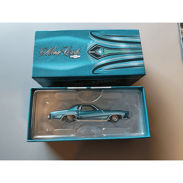Hot Wheels RLC - 1975 Chevrolet Monte Carlo Lowrider - bleue - HGK77