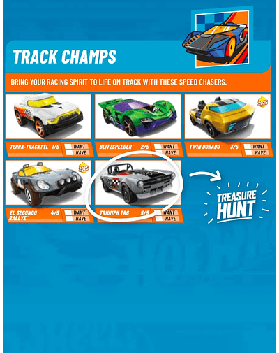 Hot Wheels basiques 2025 - HW Track Champs - Factory Sealed Edition