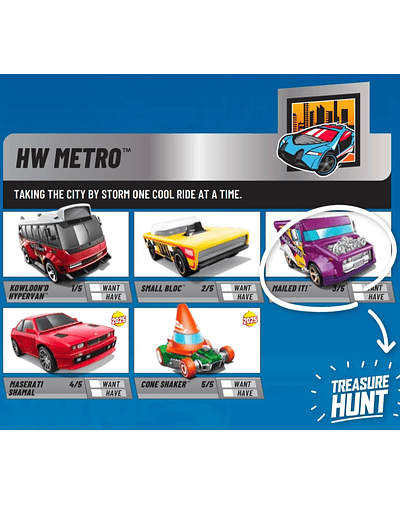 Hot Wheels basiques 2025 - HW Metro - Factory Sealed Edition