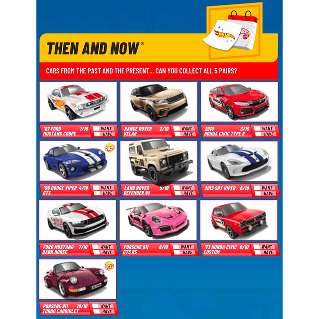 Hot Wheels basiques 2025 - Then and Now - Factory Sealed Edition