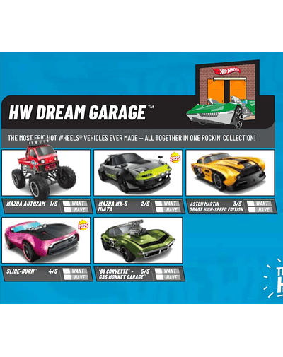 Hot Wheels basiques 2025 - HW Dream Garage - Factory Sealed Edition