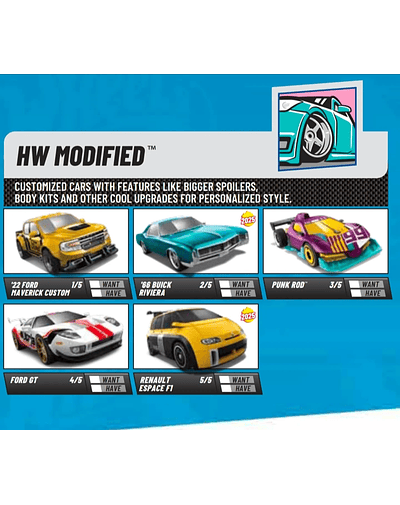 Hot Wheels basiques 2025 - HW Modified - Factory Sealed Edition
