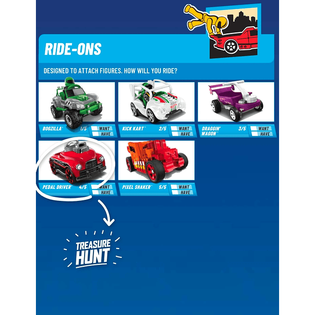 Hot Wheels basiques 2025 - HW Ride-Ons - Factory Sealed Edition