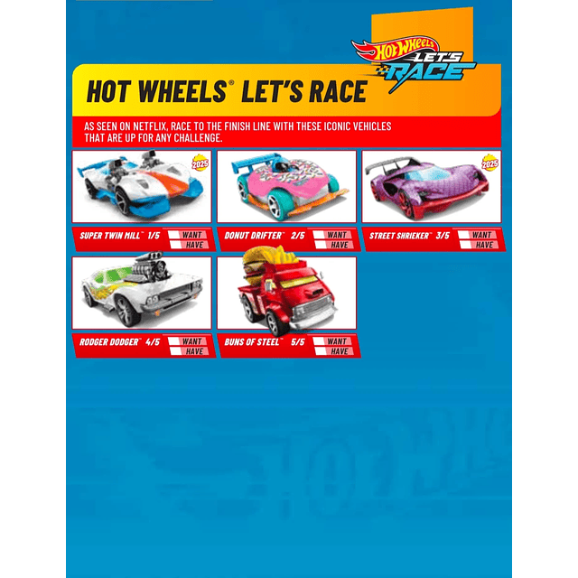 Hot Wheels basiques 2025 - Hot Wheels Let's Race - Factory Sealed Edition