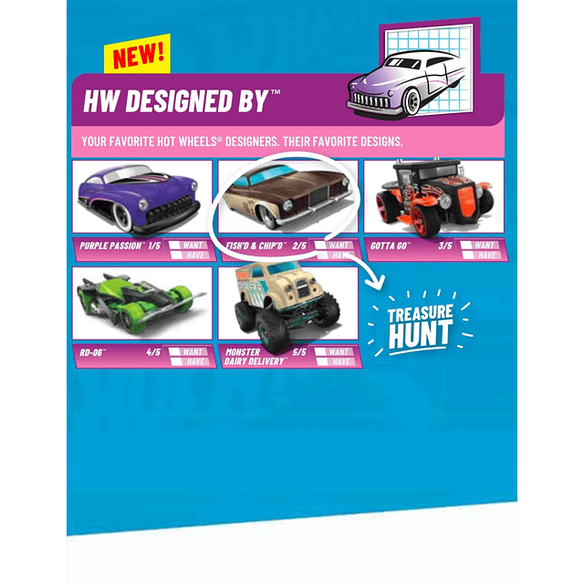 Hot Wheels basiques 2025 - HW Designed By - Factory Sealed Edition