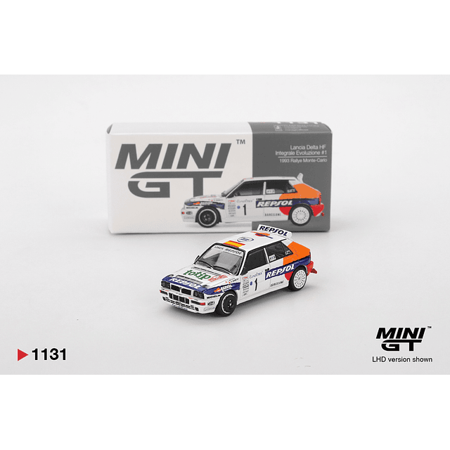 Mini GT 1131 - Lancia Delta HF Integrale Evoluzione #1 1993 Rallye Monte-Carlo
