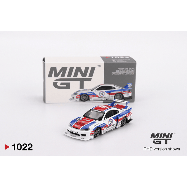 Mini GT 1022 - Nissan LB-Super Silhouette S15 SILVIA GARASIDRIFT x LBWK 2025