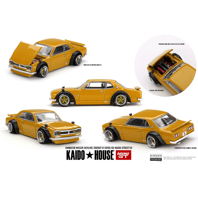 Mini GT x Kaido House 228 - Nissan Skyline 2000 GT-R (KPGC10) Kaido Street V2