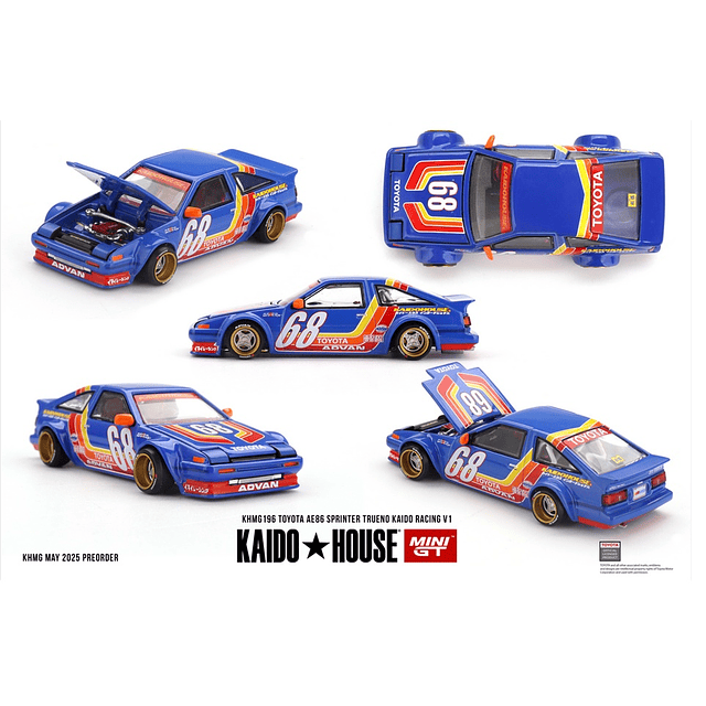 Mini GT x Kaido House 196 - Toyota AE86 Sprinter Trueno Kaido Racing V1