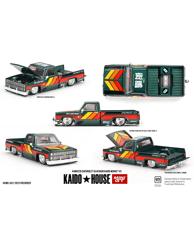 Mini GT x Kaido House 226 - Chevrolet Silverado KAIDO WORKS V3