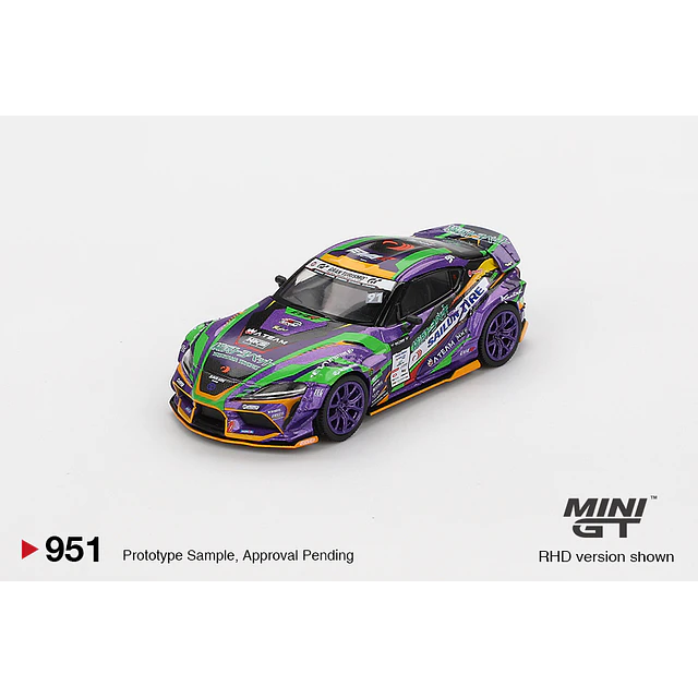 Mini GT 951 - Toyota GR Supra KUHL 2021 D1GP EVANGELION RACING 2