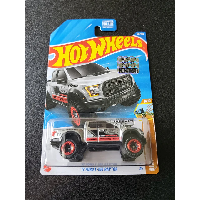 Hot Wheels basiques - Zamac - Factory Sealed 2025 - '17 Ford F-150 Raptor - HW Dirt