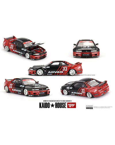 Mini GT x Kaido House 191 - Nissan Skyline GT-R (R33) Kaido Works ADVAN