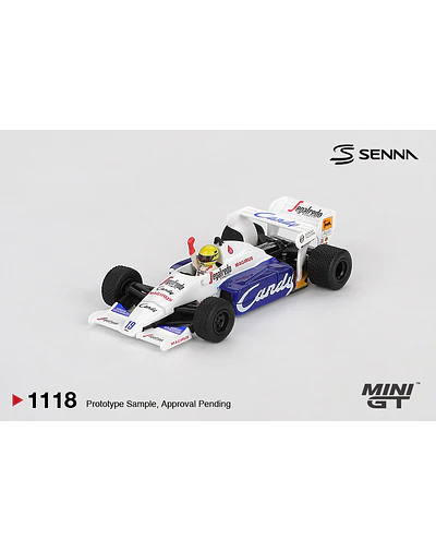 Mini GT 1118 - Toleman TG184 #19 Ayrton Senna 1984 Monaco Grand Prix 2nd Place - Boîte