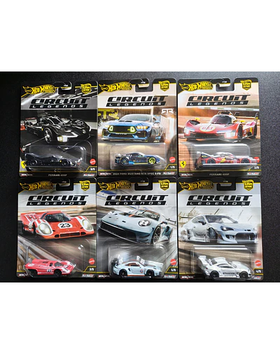 Hot Wheels Circuit Legends - Set de 6 unités